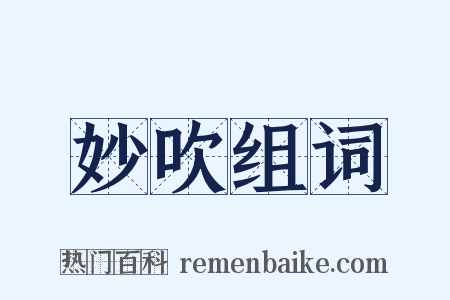 妙吹组词是什么意思的图片